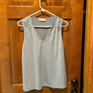 Breezy light blue shirring detail top.  Originally from Daily Look bundle